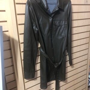 Sanctuary Women's Leather Jacket - Dark Brown